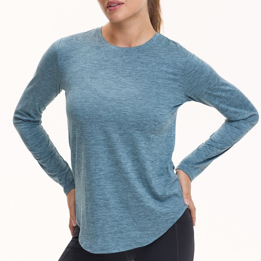 Reitmans (Hyba) Dry Lux Blue Long Sleeve Top - XXS